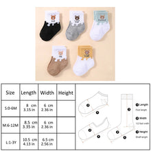 Charger l'image dans la galerie, Lot de 5 paires de chaussettes bébé – Douces & extensibles 🧦