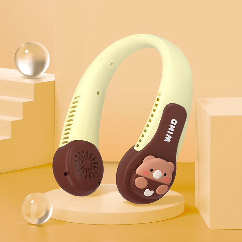 Ventilateur de cou Kawaï sans pales portable