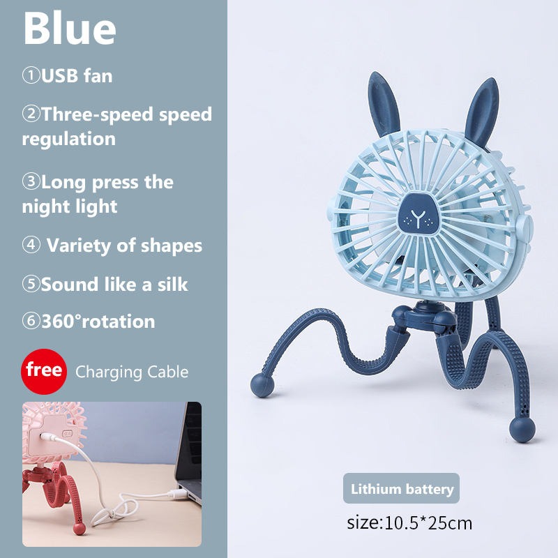 Nüvia™ – Mini ventilateur rechargeable et lumineux