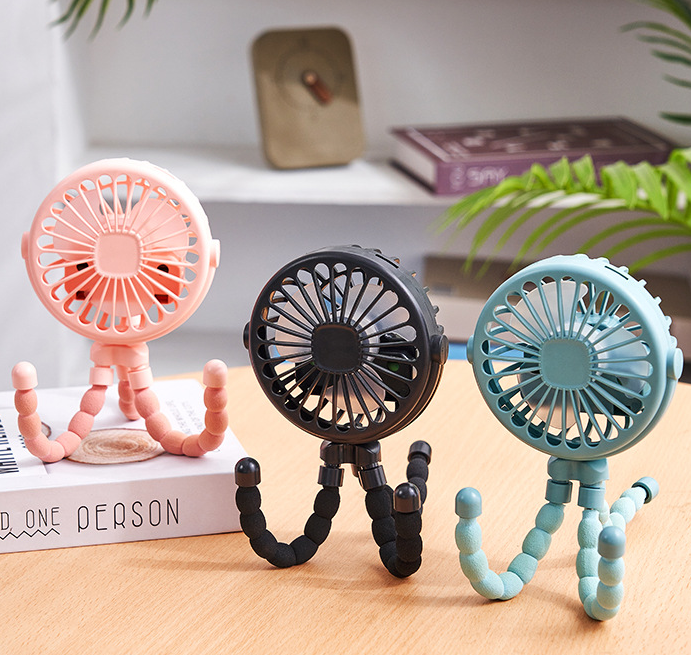 Nüvia™ – Mini ventilateur Octopus portable rechargeable USB