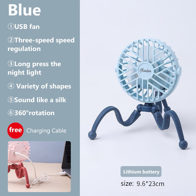 Nüvia™ – Mini ventilateur rechargeable et lumineux