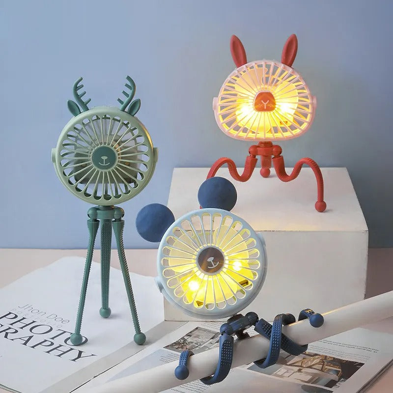 Nüvia™ – Mini ventilateur rechargeable et lumineux
