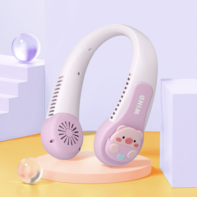 Ventilateur de cou Kawaï sans pales portable
