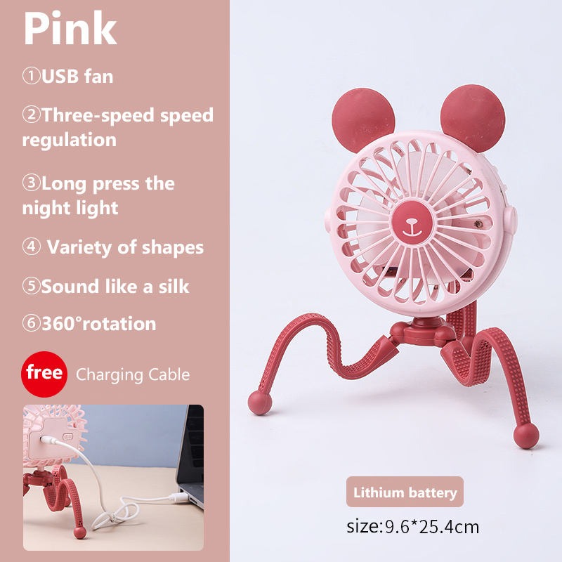 Nüvia™ – Mini ventilateur rechargeable et lumineux