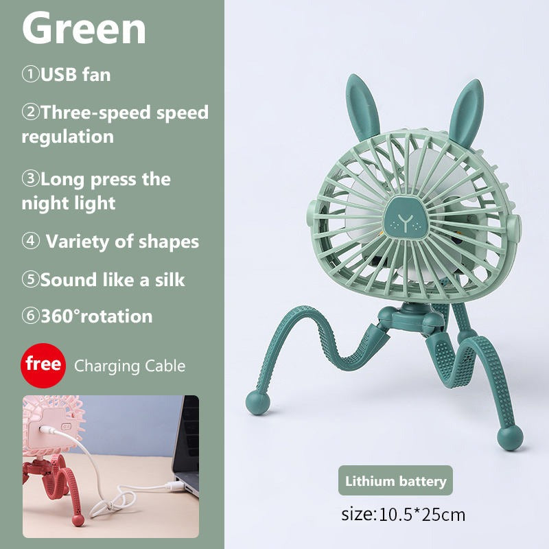 Nüvia™ – Mini ventilateur rechargeable et lumineux