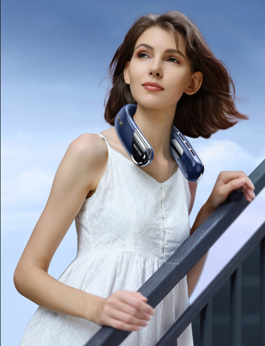 Nüvia™ – Ventilateur de Cou Portable Haute Autonomie 10000mAh