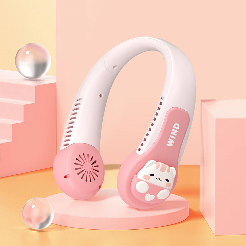 Ventilateur de cou Kawaï sans pales portable