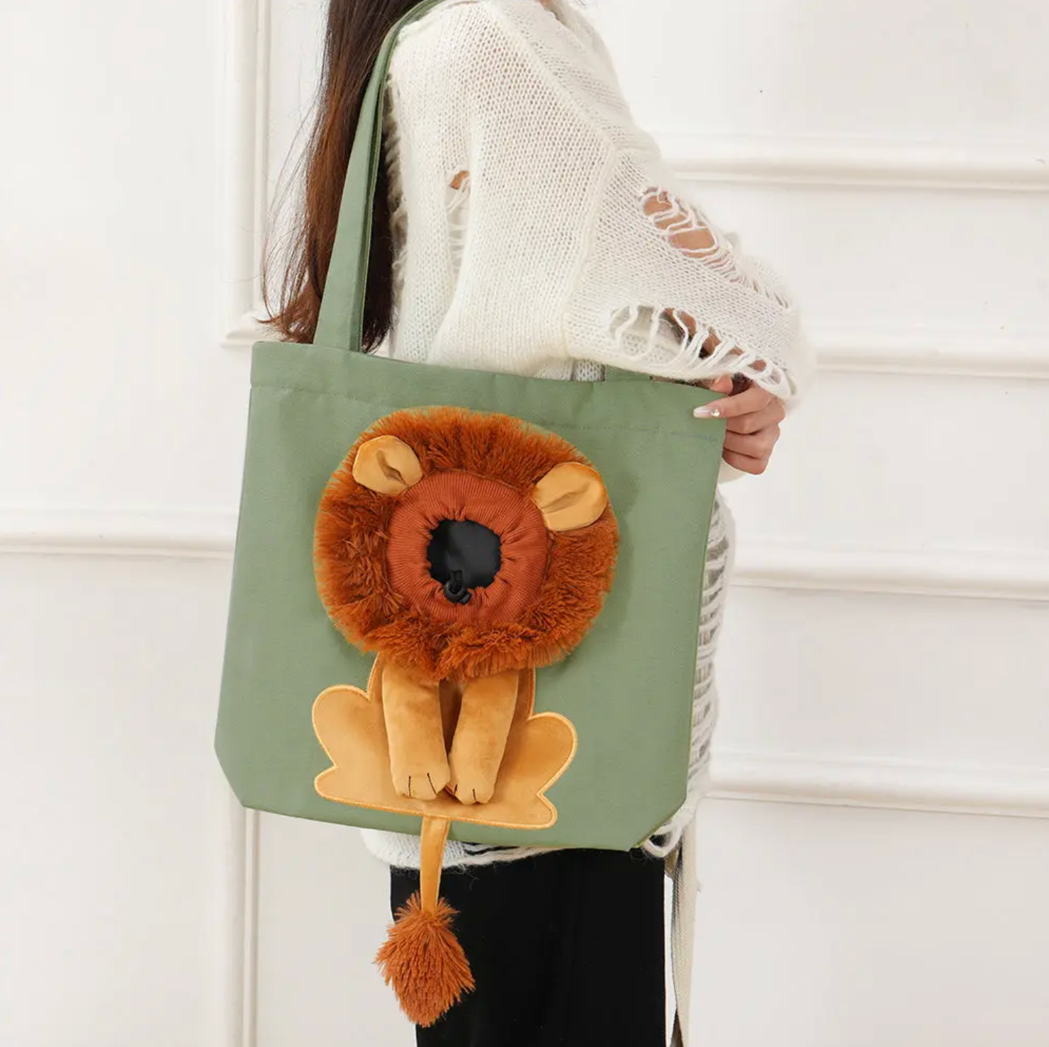 Sac de transport pour animaux – Design lion