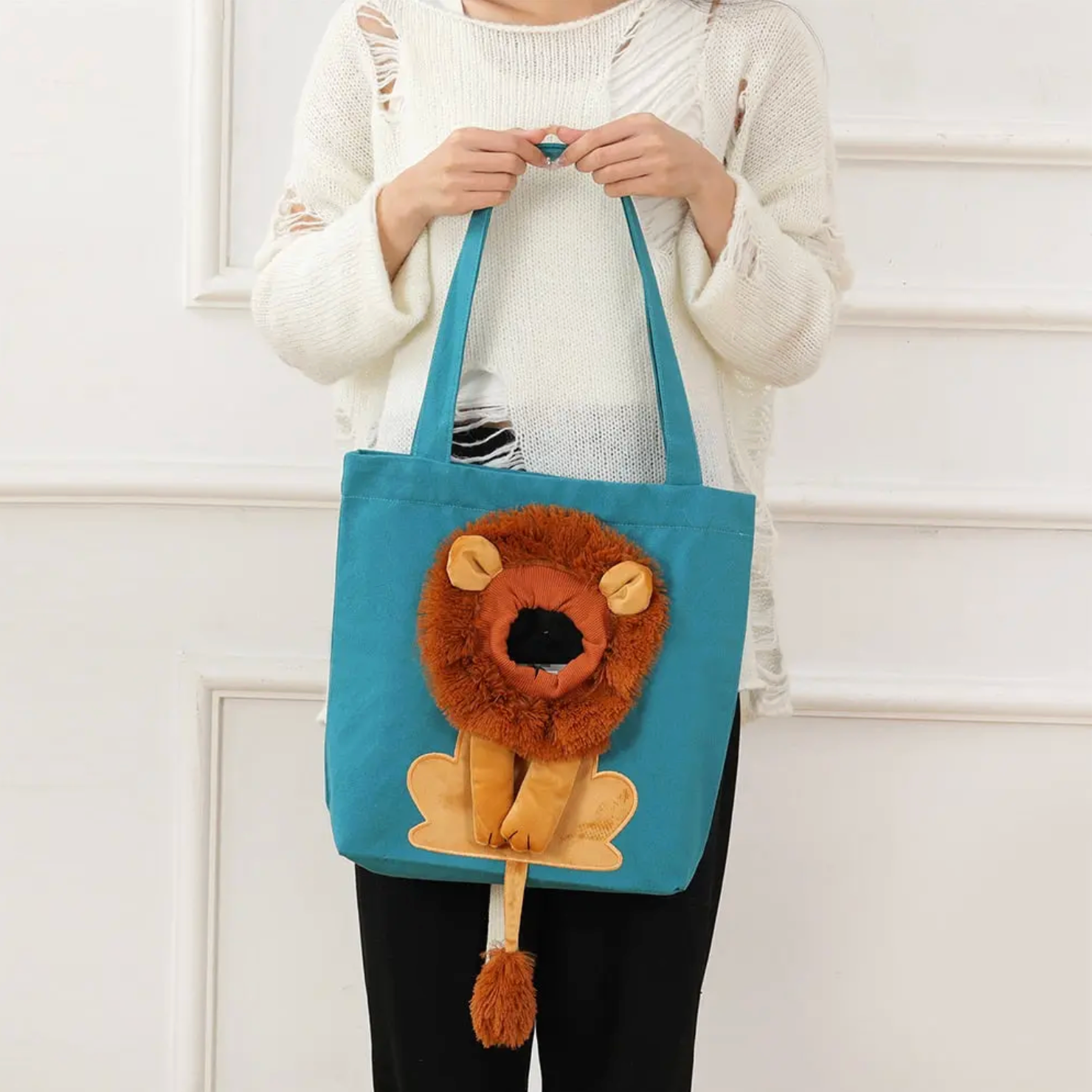 Sac de transport pour animaux – Design lion