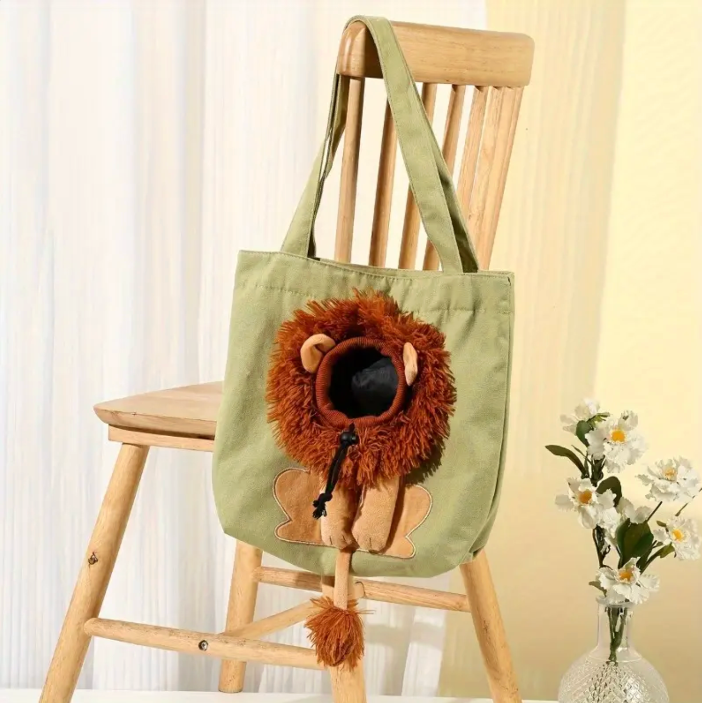 Sac de transport pour animaux – Design lion