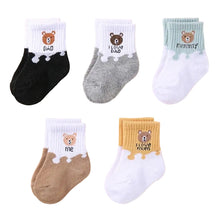 Charger l'image dans la galerie, Lot de 5 paires de chaussettes bébé – Douces &amp; extensibles 🧦

