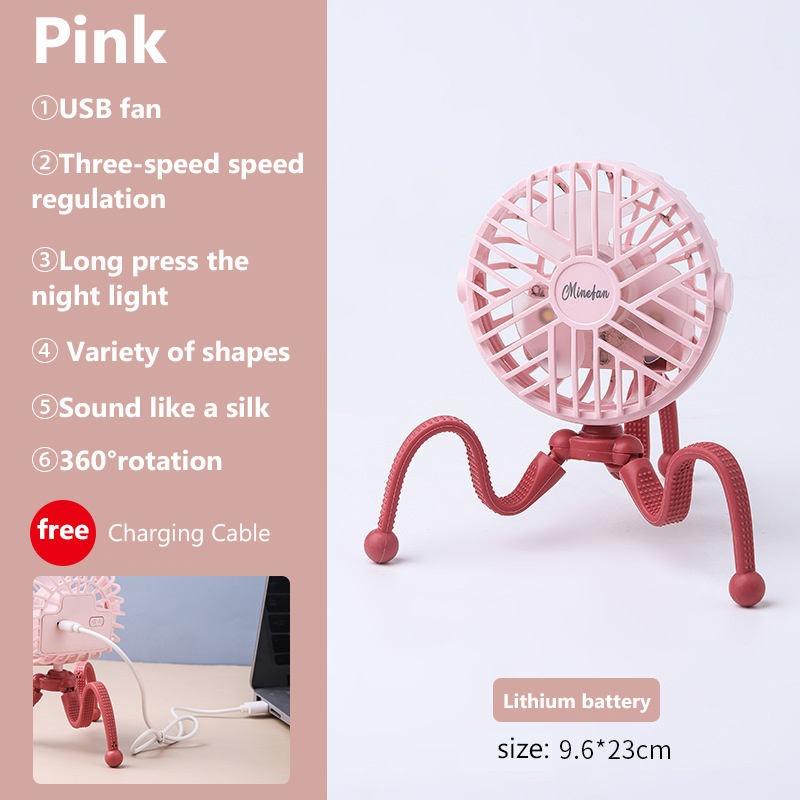 Nüvia™ – Mini ventilateur rechargeable et lumineux