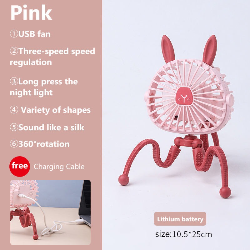 Nüvia™ – Mini ventilateur rechargeable et lumineux
