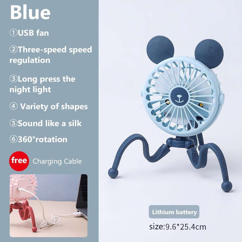 Nüvia™ – Mini ventilateur rechargeable et lumineux