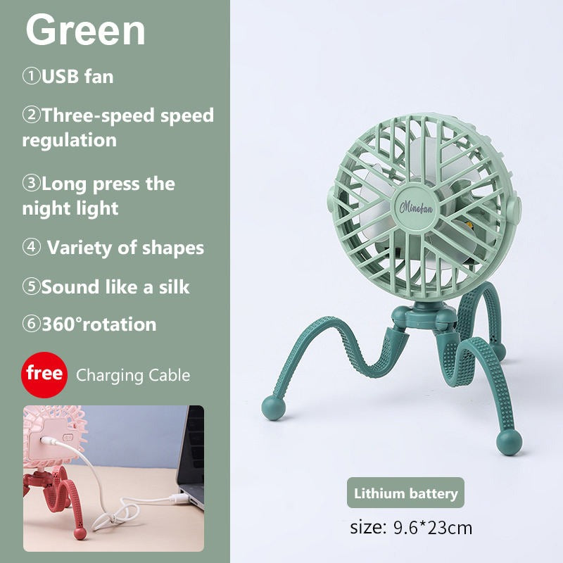 Nüvia™ – Mini ventilateur rechargeable et lumineux
