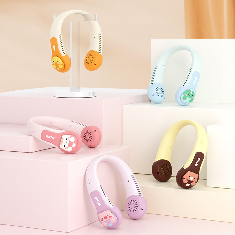 Ventilateur de cou Kawaï sans pales portable