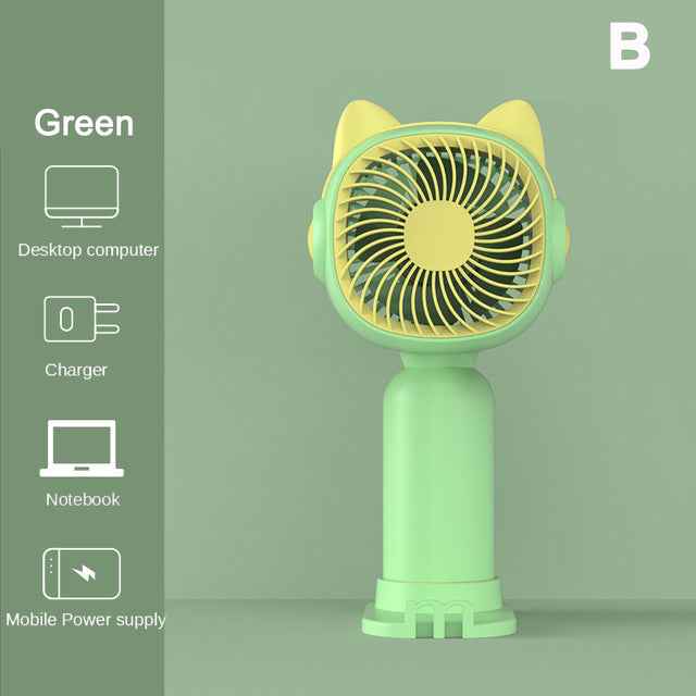 Mini Ventilateur Portable Kawaii – Fraîcheur Nomade pour l’Été