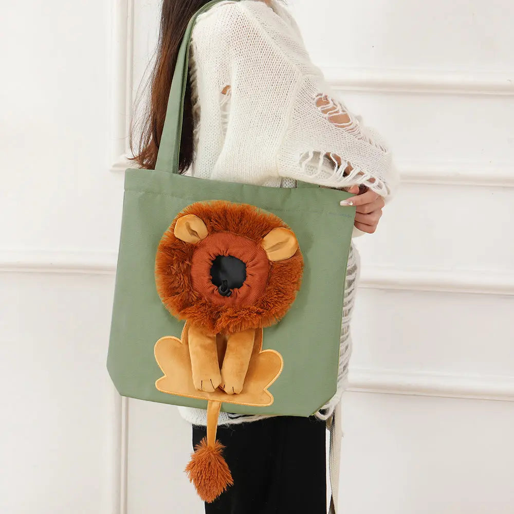 Sac de transport pour animaux – Design lion